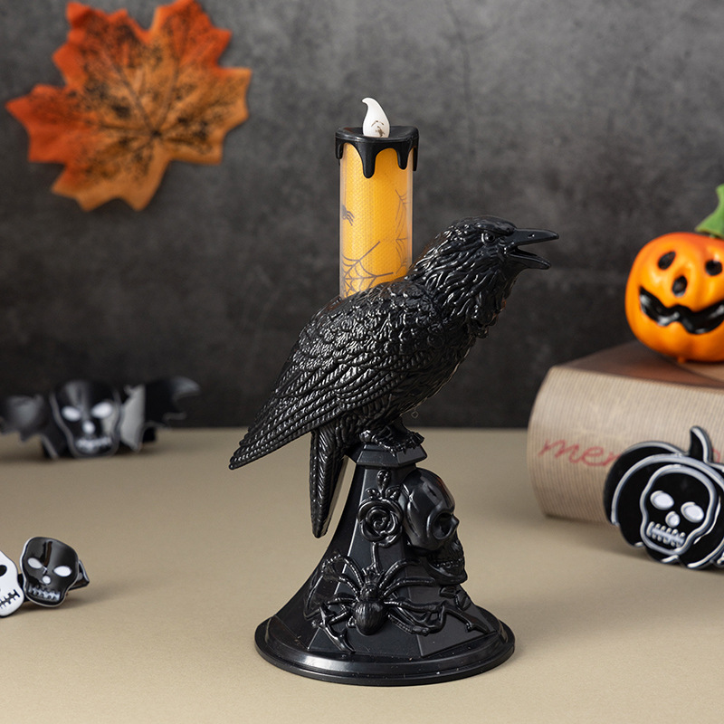 Czarna Kruk Statua Świecznik H – Candle Supplies Europe recenzja i cena