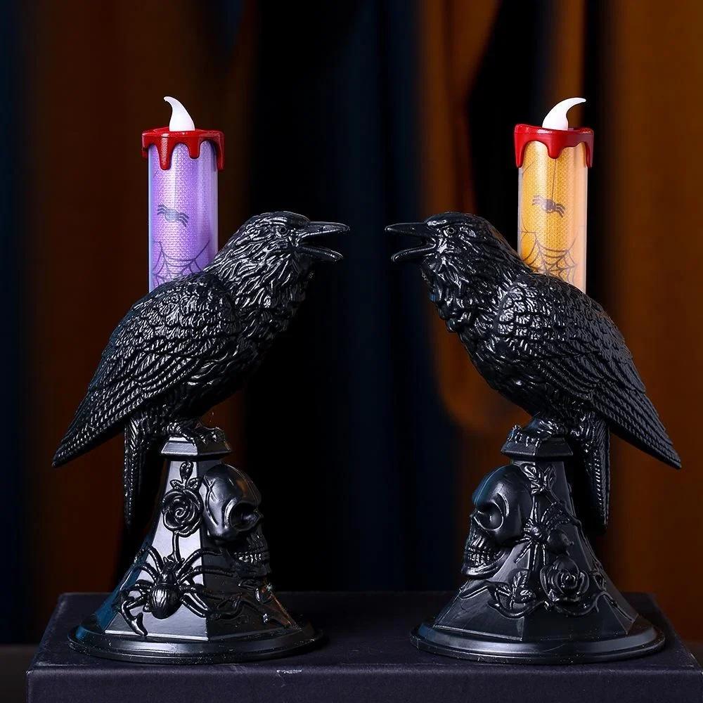 Czarna Kruk Statua Świecznik H – Candle Supplies Europe recenzja i cena